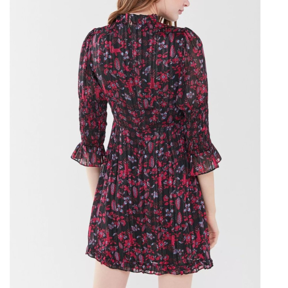 UO floral ruffle mini dress - Picture 5 of 16